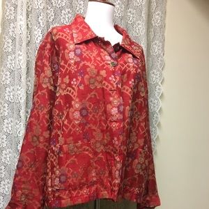 🌟LAST CHANCE🌟 Chico’s red floral blazer